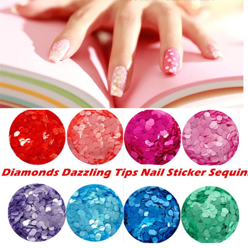 

3D DIY Fashion Diamonds Dazzling Tips Nail Sticker Sequins Colorful Nail Art Decoration Flatback Glitter Gem Jewelry Crystal