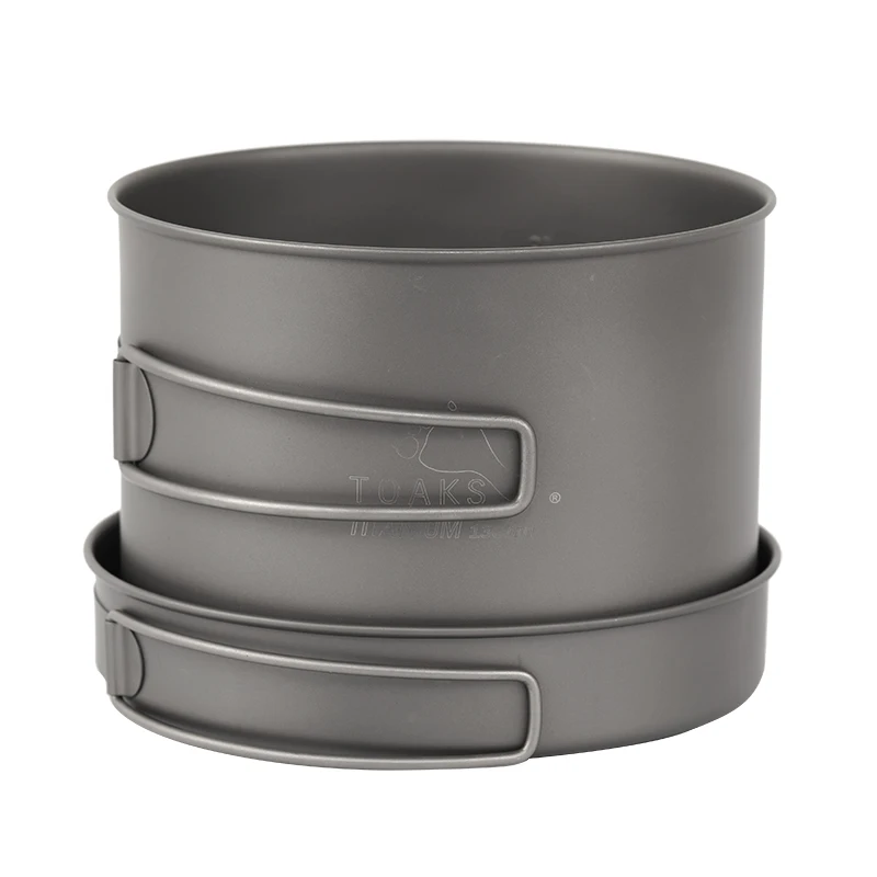 

2016 New Mode Toaks 1600ML Titanium Pot Set With Foldable Handle Outdoor Tableware Camping Pot Toaks Pan