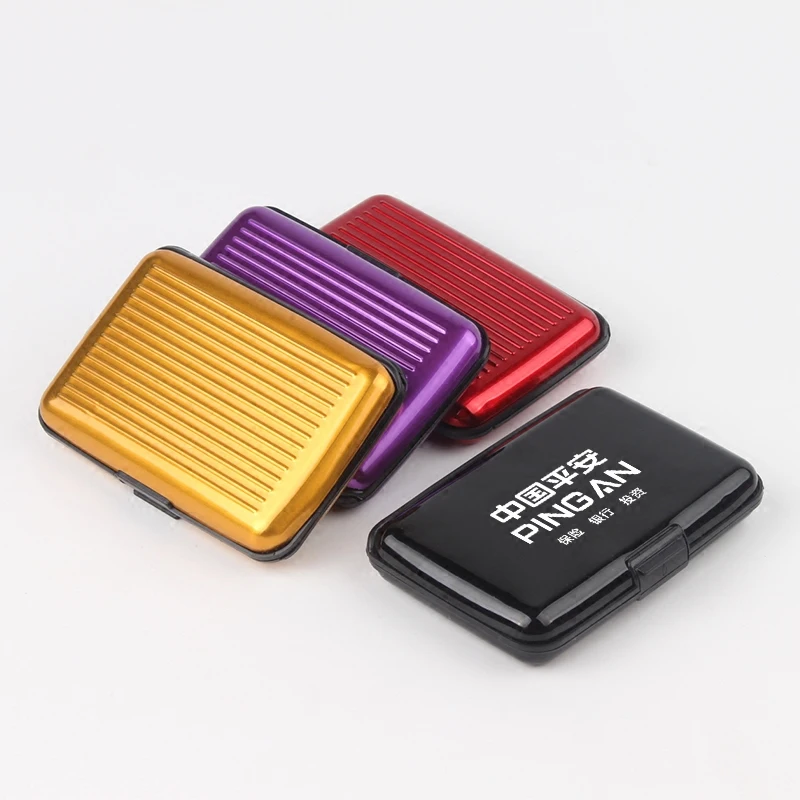 

Gift logo customization Credit Card Holder Package ID Card Holder Souvenir customization Case Metal Card Holder engraved Custom