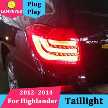

Car Tail Lights For Toyota Highlander 2012-2014 Taillights LED Tail Light Rear Lamp DRL+Brake+Signal Auto Back lamp