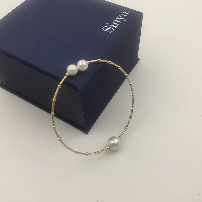 18k gold bangles bracelet SL18K1004 (5)