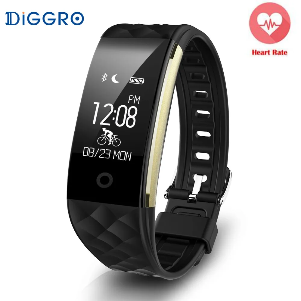 elink oled fitness tracker with heart rate monitoring