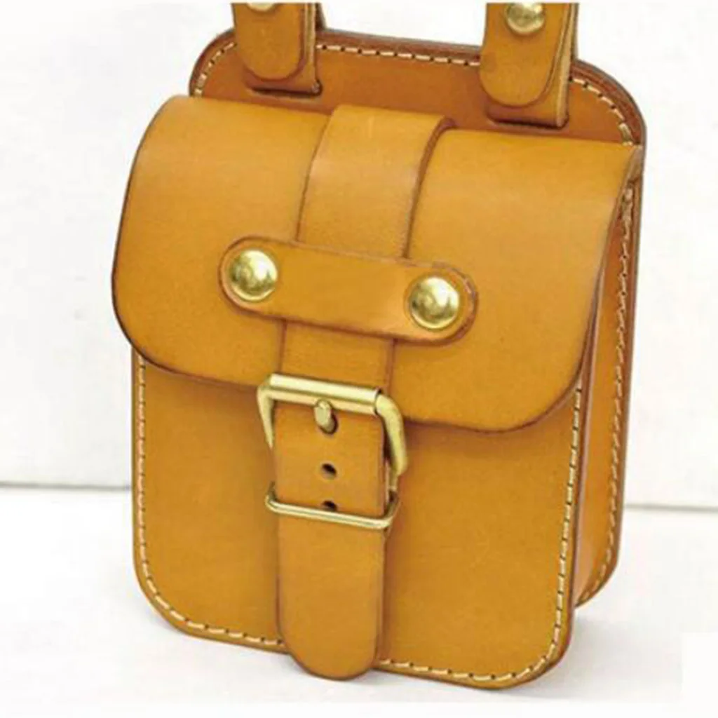 9 Pieces/Set Acrylic Pouch Belt Waist Bag Pattern Template Stencil DIY Leather Hand Craft