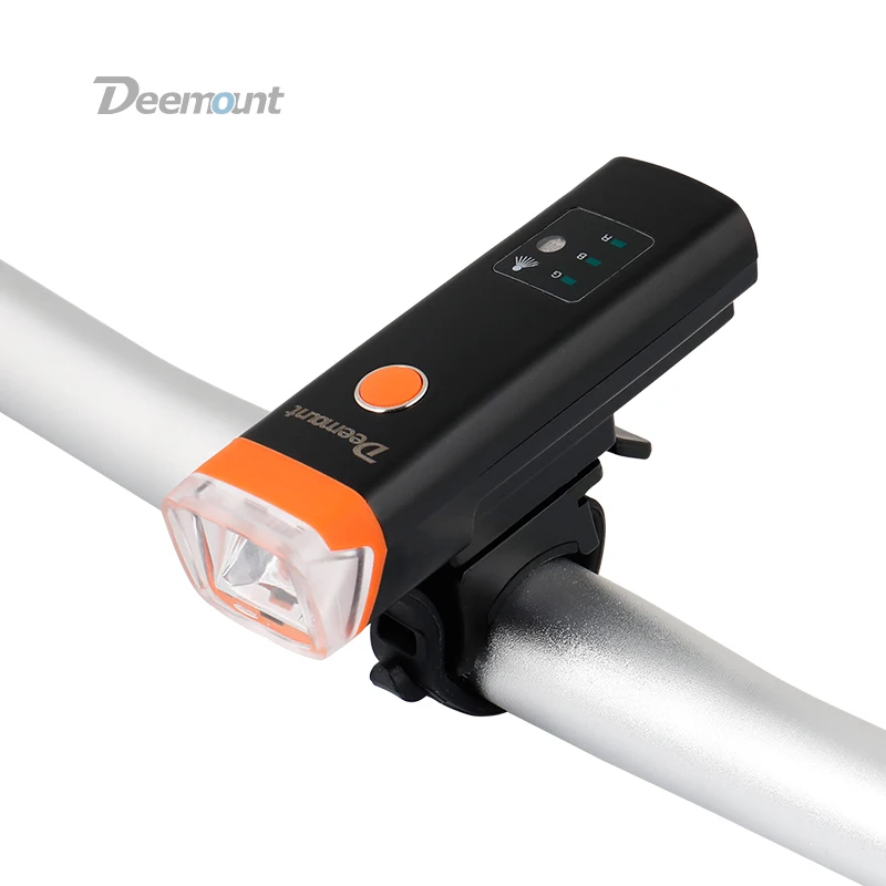 Deemount велосипедный головной светильник вспышки USB зарядка светодиодный Фонари