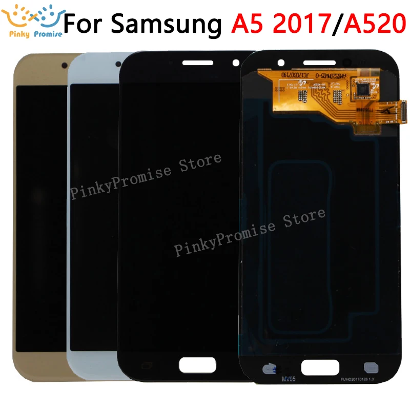 Дисплей 5 2 дюйма для SAMSUNG GALAXY A5 2017 LCD A520 A520F SM-A520F дисплей сенсорный экран дигитайзер