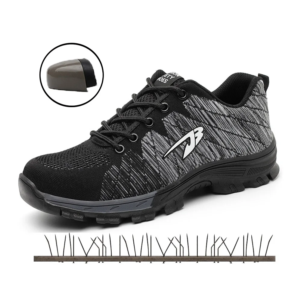 

Men's Work Safety Shoes Men Outdoor Combat Footwear Rubber Lightweight Ankle Boots Indestructible Casual Shoes Woman Sneakers