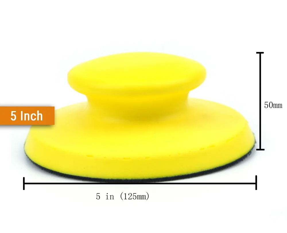 30 шт. 5 дюймов (125 мм) крюк и петля водостойкие шлифовальные диски + Ручная шлифовальная площадка + мягкая губка интерфейс колодки, ручная