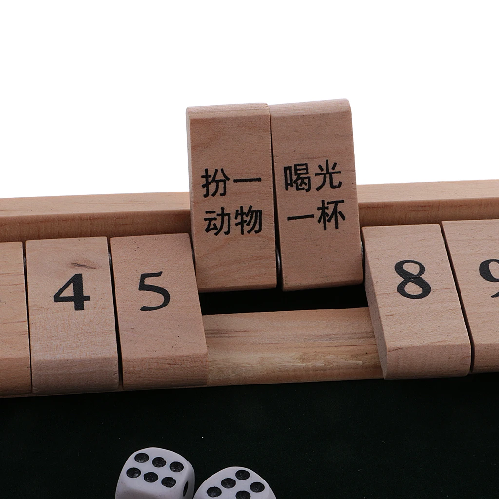 Funny Shut The Box Board Game Set Number Drinking Games Party Club Family Pub Bar Wine Game Supplies Puzzle Game Kids Gift