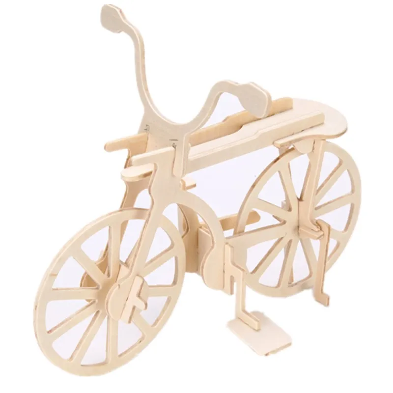 

fancy toy for children ，Bicycle model， split joint wooden toy manual dexterity