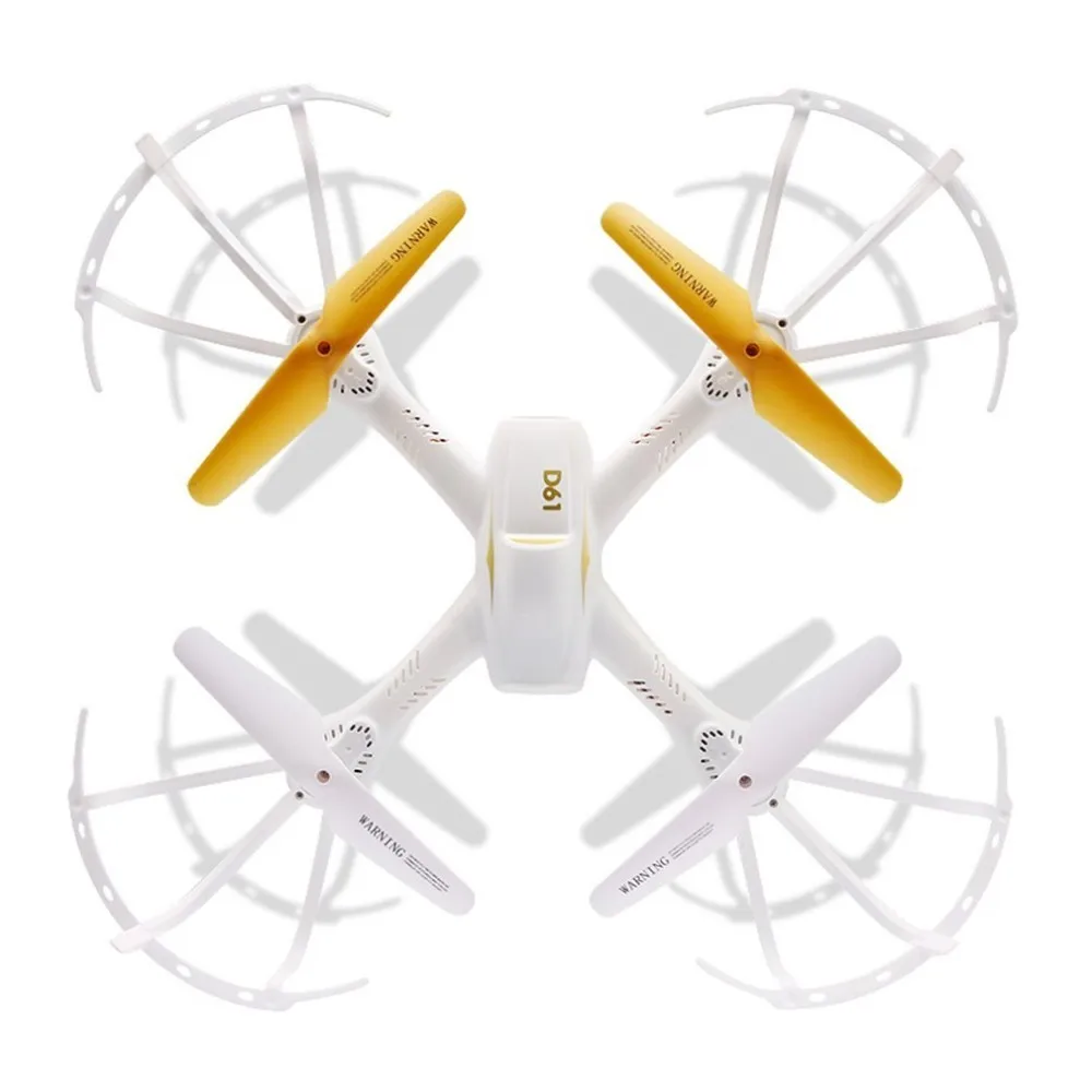 

D61WG-YW 2.4G RC Selfie Smart Drone Quadcopter Aircraft UAV with WIFI FPV Live Video Camera Altitude Hold 360 Degree Flips