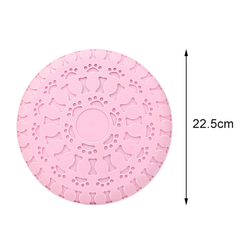 الكلب تحلق قرص لعبة الحيوانات الأليفة مضغ لغز التدريب اللعب دائم لينة المطاط ل كلاب متوسطة وكبيرة الحجم التفاعلية في الهواء الطلق التدريب