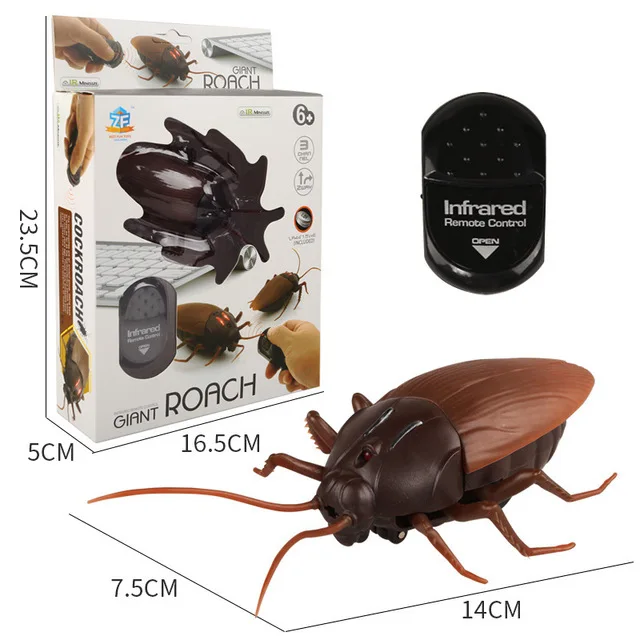 

Simulated Scary Creepy infrared RC cockroach Remote Control Cockroach with light best gifts for kids