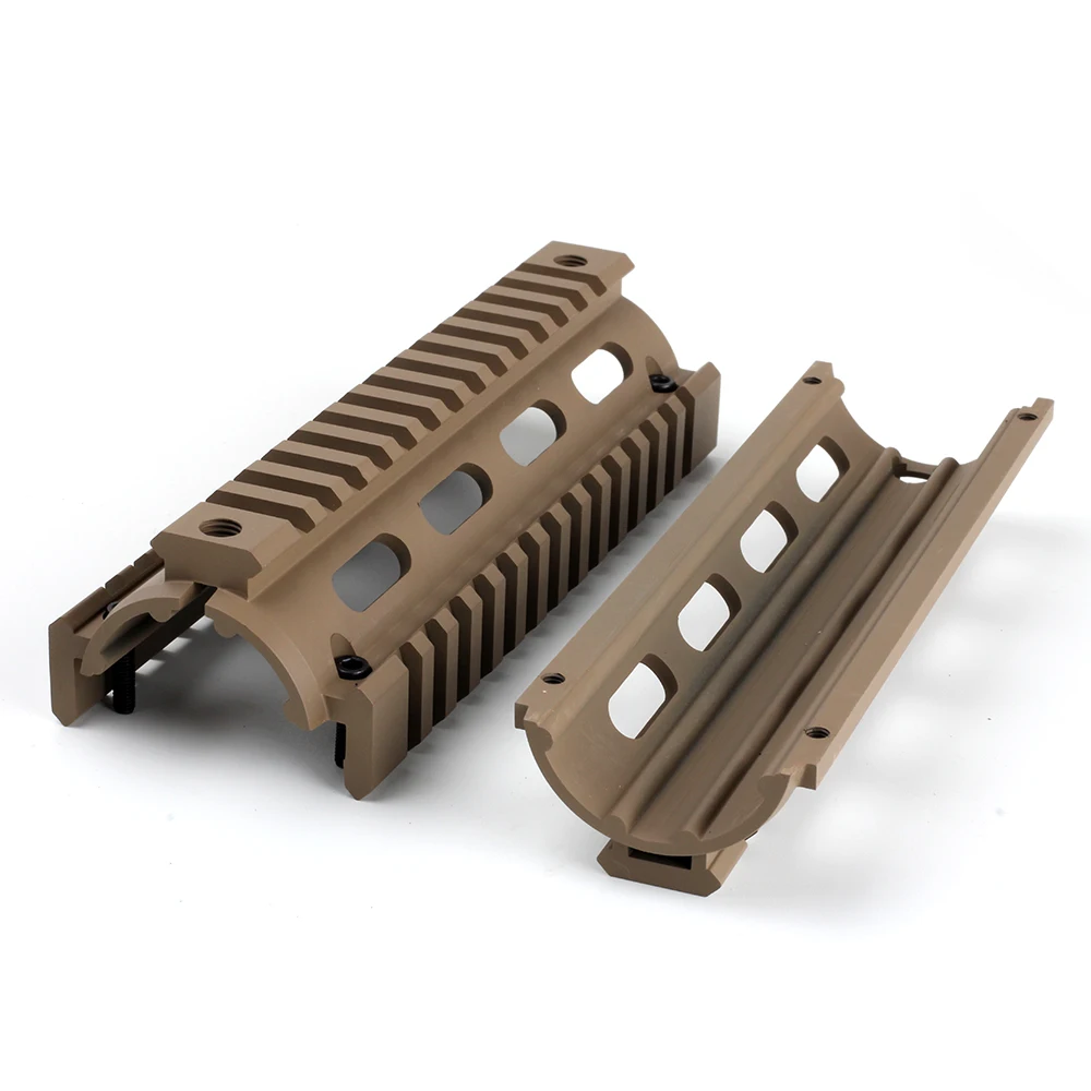 التكتيكية الصيد 6.75 بوصة شحن تعويم Handguards 2 قطعة قطرة في رباعية السكك الحديدية ل الادسنس AR15 M16 بندقية نطاق جبل بندقية التبعي