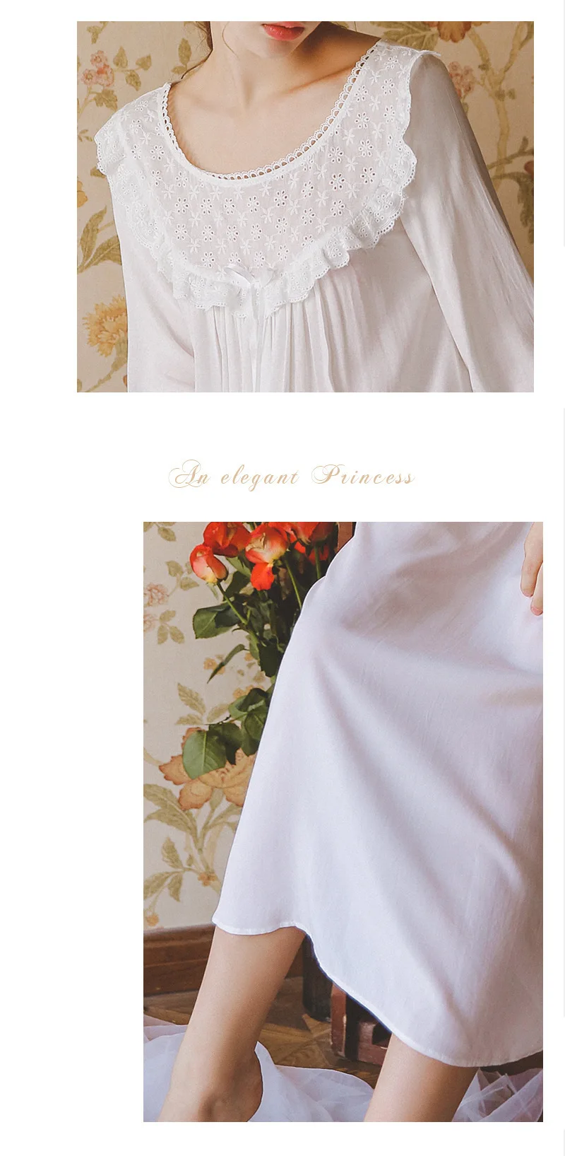 Ночная сорочка осенняя одежда для сна ночная рубашка с длинным рукавос для девочек, женская ночная рубашка белого и розового цвета, женская ночная рубашка, удобное домашнее платье