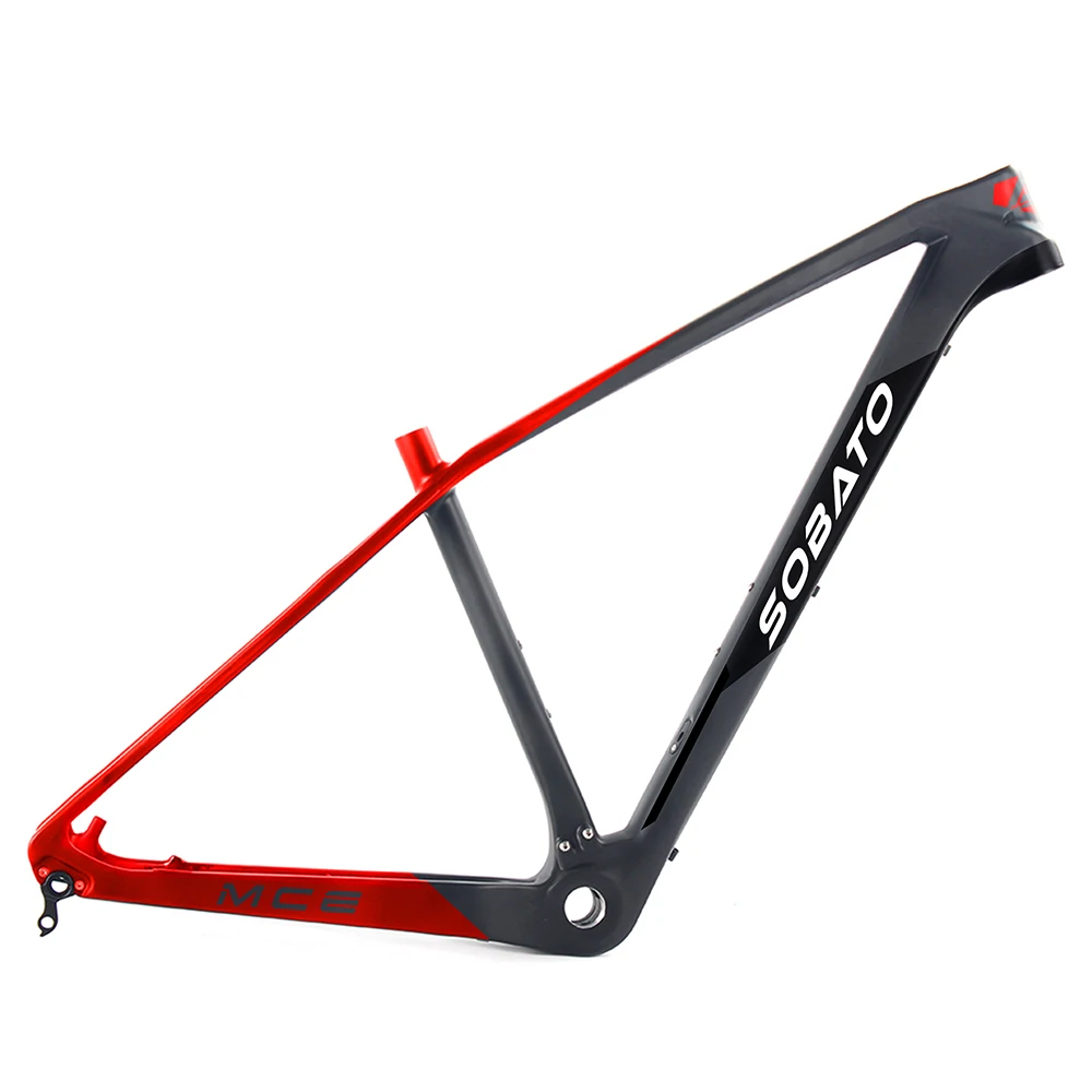 

2017 New Arrival Carbon MTB Frame 29er Mountain Bicycle Frameset 142*12mm Thru AXle Frame 3k Matte or Glossy Frame+Headset+Clamp