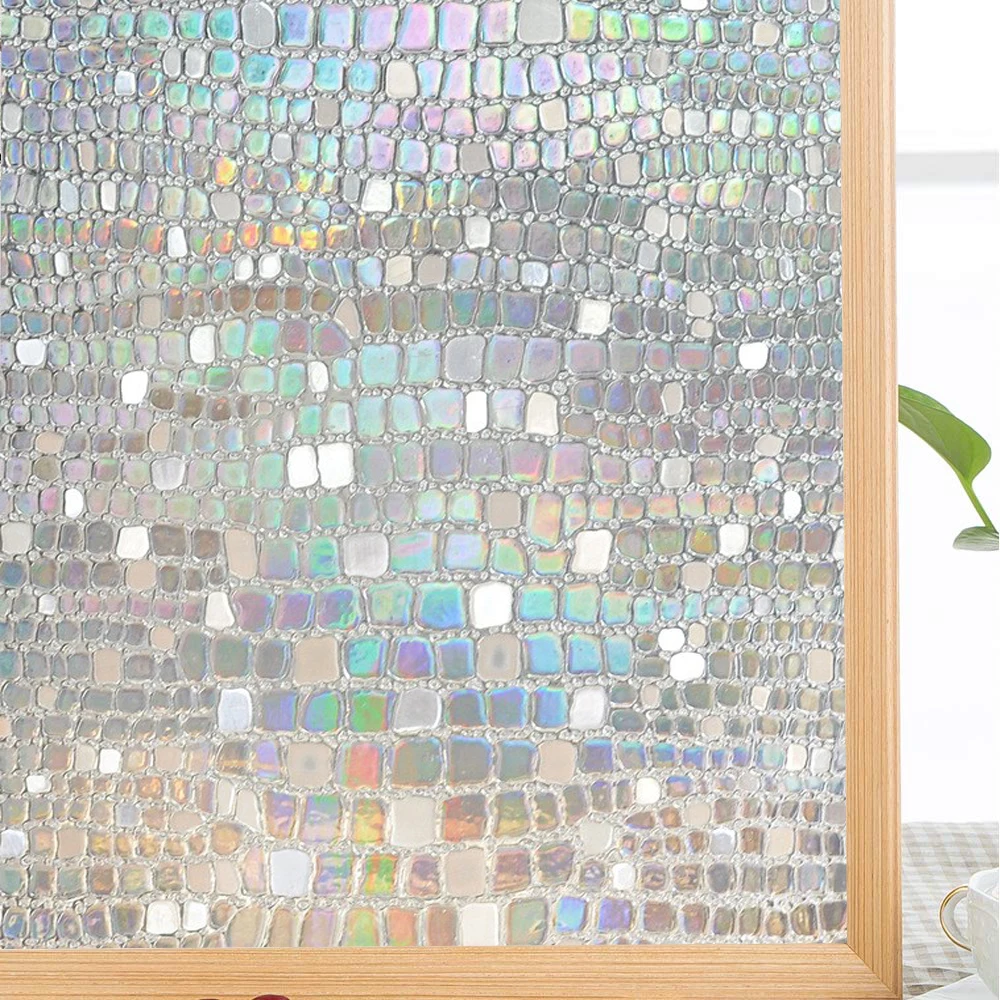 

Funlife Vinyl Window Film 3D Static Decoration Self Adhesive For UV Blocking Heat Control Privacy Glass Sticker For Home Bedroom
