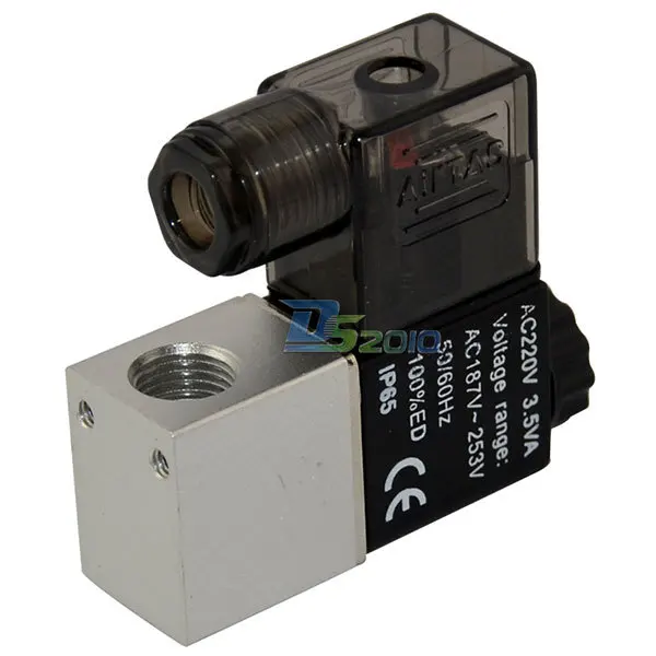 

Good Quality 1/4" NPT 2 way 2position AC 110V Pneumatic Electric Solenoid Valve Water Air Oil