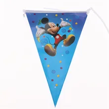 10 штук в наборе, мультфильм тема Микки одноразовые баннер свечи "Happy Birthday" для торта вечерние украшения мероприятия