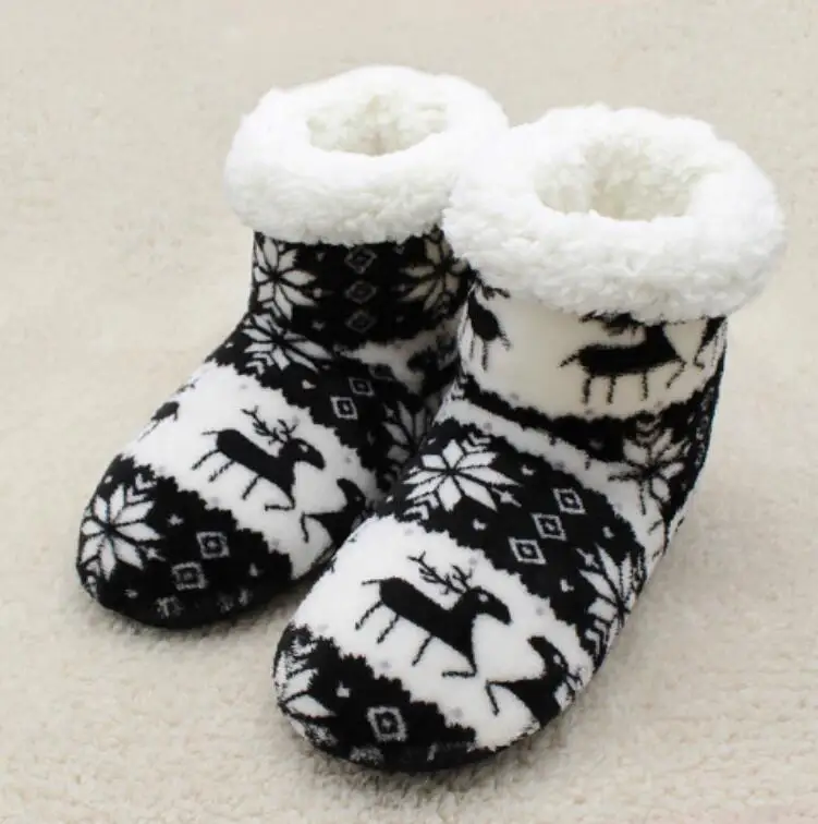 

Women Winter Shoes Women Home Slippers Girls Christmas Indoor Shoes Warm Contton Slipper Plush Pantufa Soft 6 Colors Indoor Sock