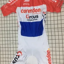 Мужская одежда для велоспорта, костюм из Джерси, облегающий костюм с диапазоном мощности CORENDON Circle PRO TEAM VAN DEL POEL, размер: XS-4XL