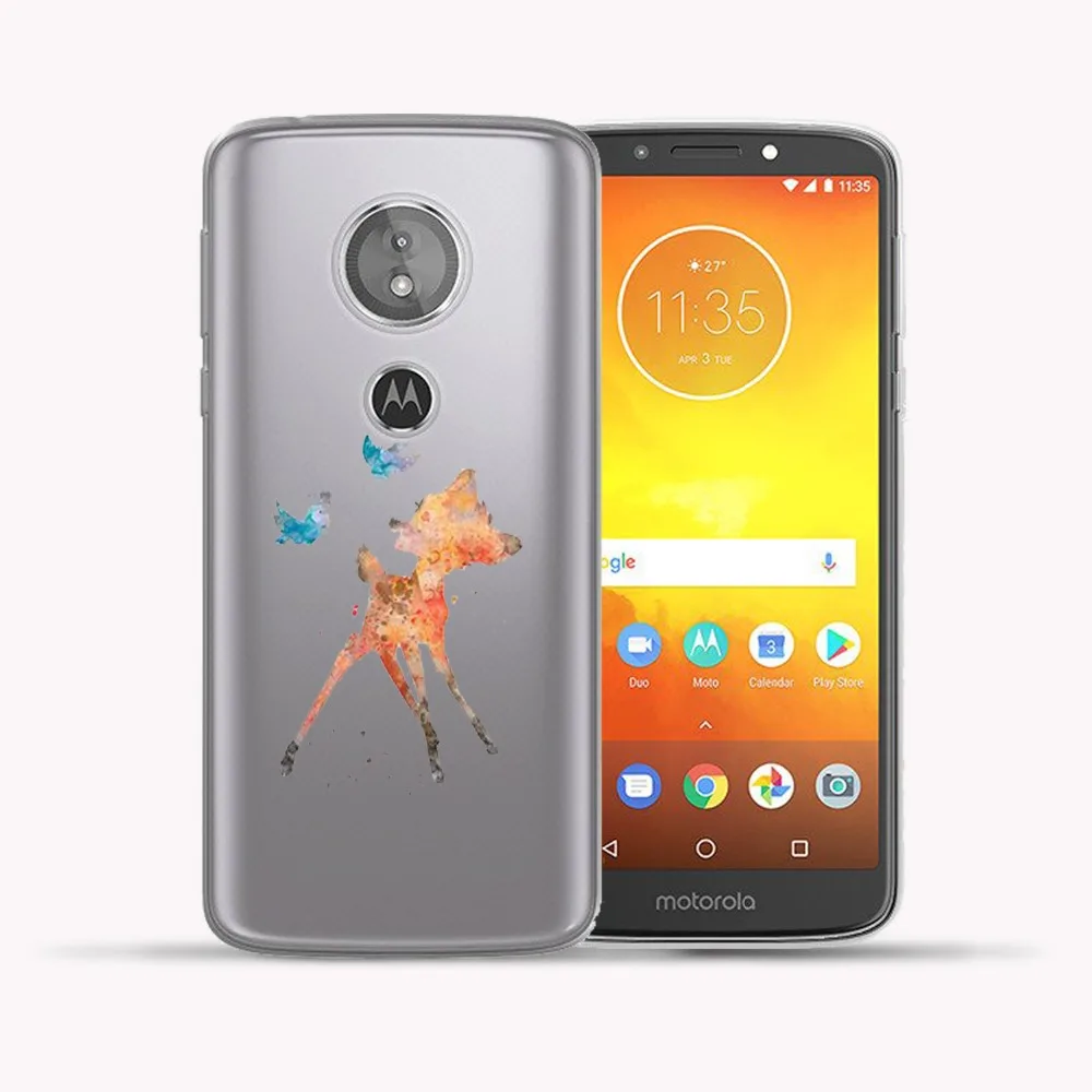 Мягкий чехол из ТПУ для Motorola Moto E5 Plus с принтом в виде бабочки Тинкера колокольчика