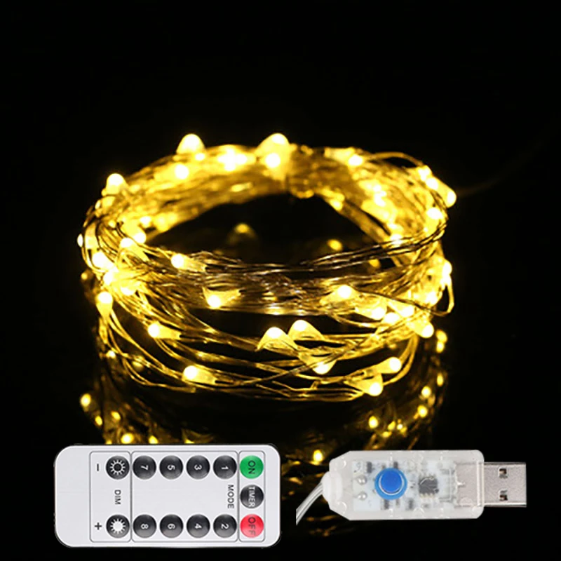 Feimefeiyou 10M/20m 100led copper Wire LED String Lights Starry Lights Christmas Fairy lights USB Powered+Remote Controller Feimefeiyou 10M/20m 100led copper Wire LED String Lights Starry Lights Christmas Fairy lights USB Powered+Remote Controller