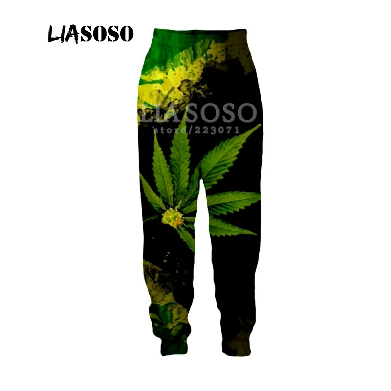LIASOSO Осенние новые мужские и женские модные брюки 3D принт певица Боб Марли