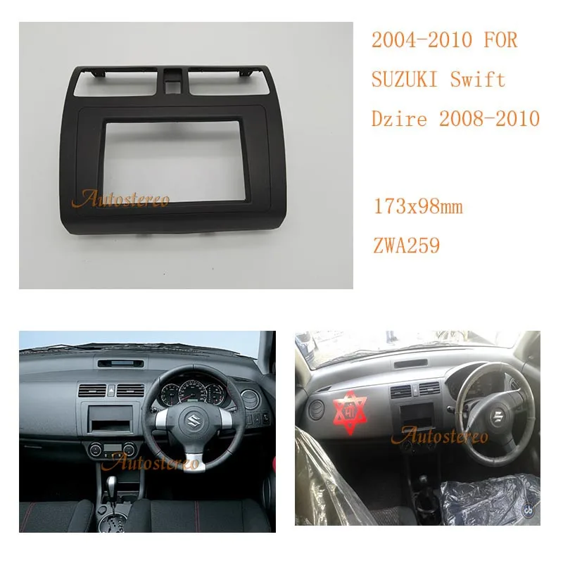 

ZWNAV 11-259 2 Din Facia Fascia Panel Stereo Surround Adaptor Radio Trim for SUZUKI Swift 2004-2010,Dzire 2008-2010