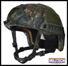 Militech AOR2 Камуфляж NIJ IIIA 3А БЫСТРОЕ Высокого Среза Кевлар Пуленепробиваемый Баллистических Тактический Шлем MARPAT Леса С 5 Года Гарантии