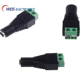 

Free shipping 50PCS New DC 12V Power Plug Adapter Connector Female For 5050 3528 LED Strip Light Brand New