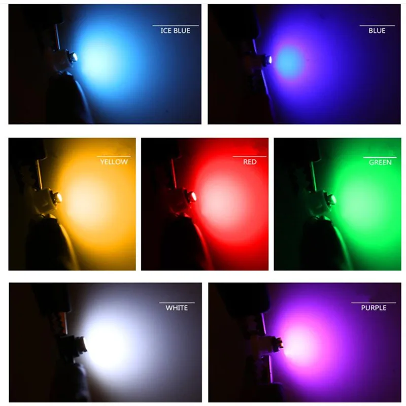 10x T3 T4.2 LED 3030 SMD автомобильные кластеры приборной панели белого голубого красного