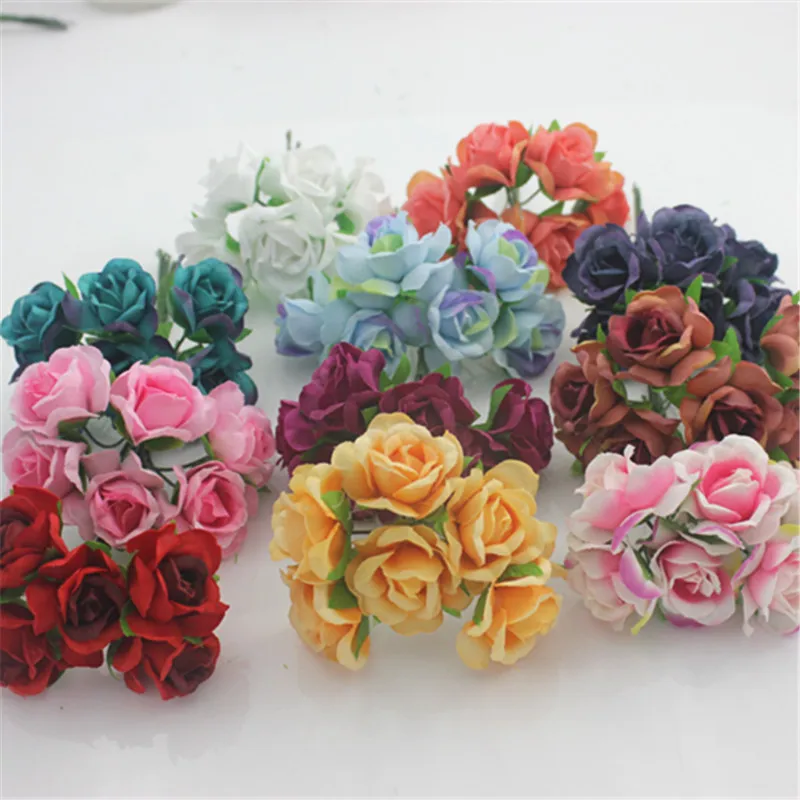 

The new DIY headdress handmade simulation flowers garland material connotation of small balsam a bunch of 6