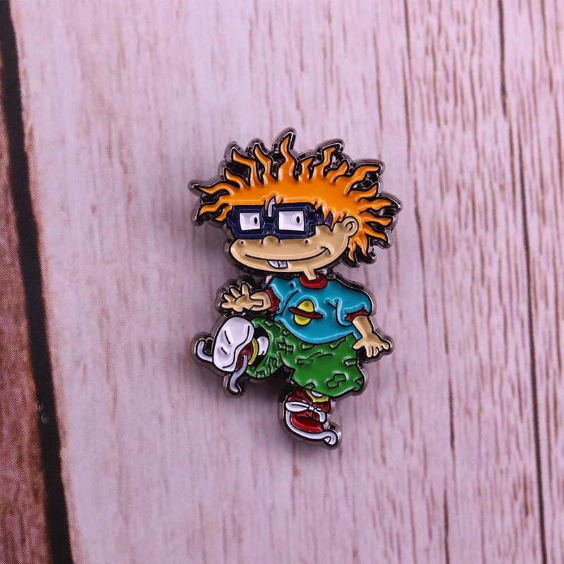 Чаки финстер Rugrats значок Милая брошка мультфильм 90s Ностальгический детства ювелирные изделия