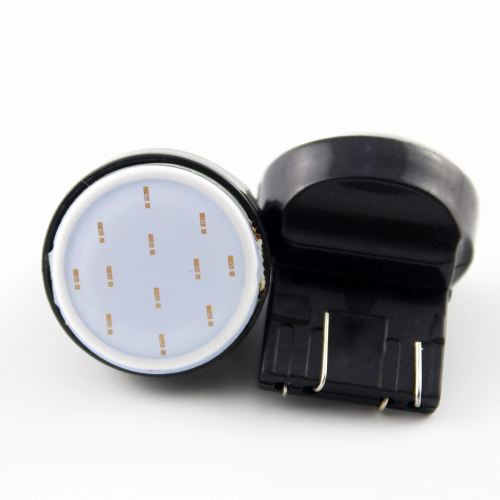 100 шт./лот T20 7443 COB 12SMD 12Led W21/5 Вт Авто Сигнал светодиодные фонари заднего хода стоп