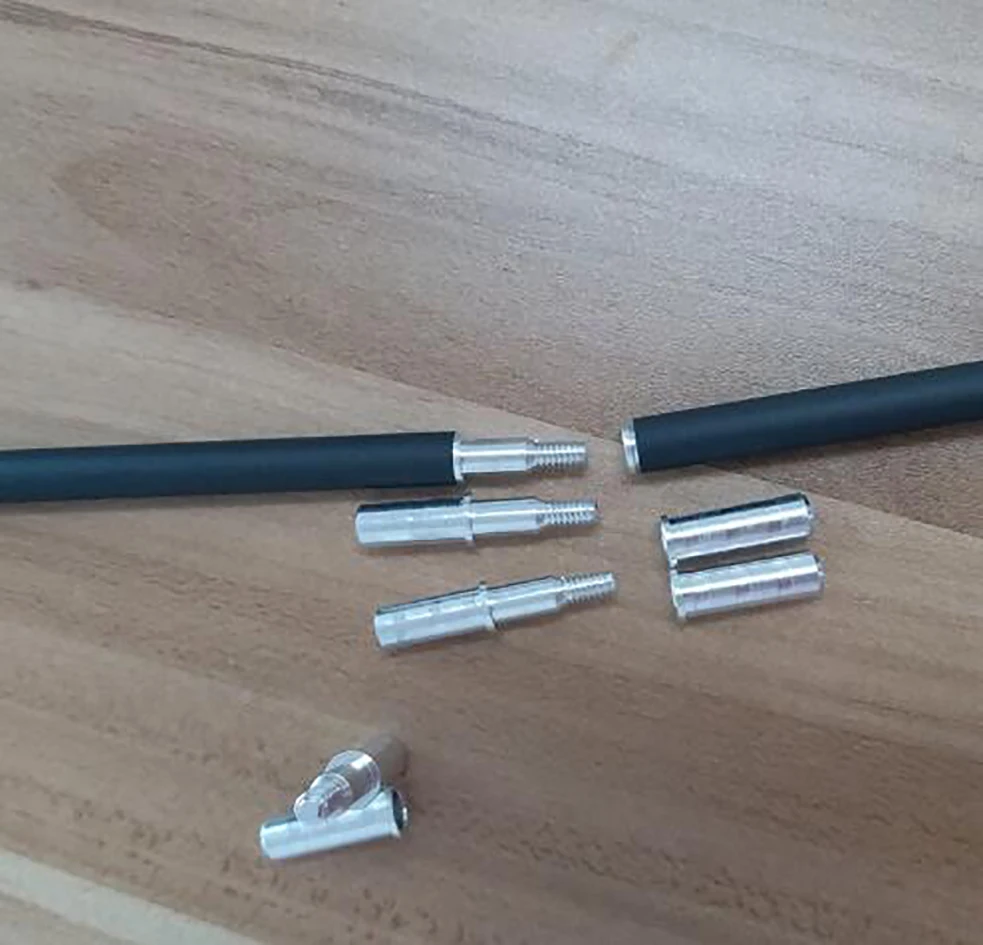 

ID6.2mm OD7.6mm 12/24pcs Arrow Connecter Archery Aluminum Arrow Insert Arrow Connecter for Take-down Arrow Shaft hunting accesso