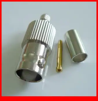

10 pcs RF Coaxial Connector BNC Female Straight crimp for LMR195