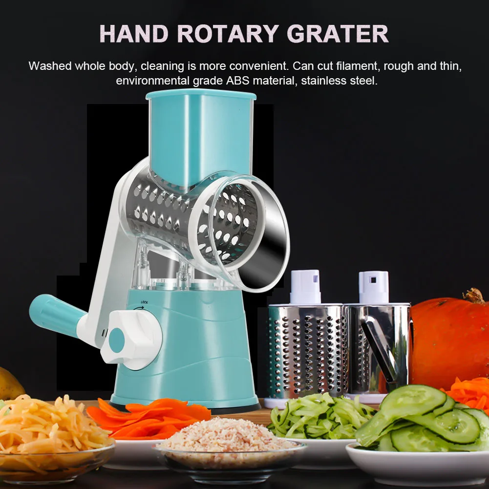 

Multi-function Chopper Manual Rotating Grater Vegetable Fruit Cutter Kitchen Gadgets E2S