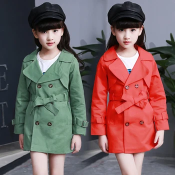 

Hot Sale Girl Jackets Outwear 3 Color Coats For 4 6 8 10 12 Spring Autumn Style Kids Children Baby Girl Windbreaker Outerwear