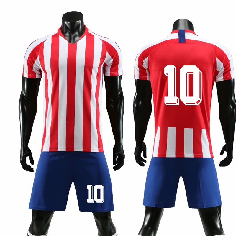 Custom Men Children Football Jerseys Soccer Clothes Sets Short Sleeve Kids Football Uniforms Soccer Tracksuit Jersey(No Badge - Цвет: number 10