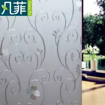 

FANCY-FIX Frosted Window Film, Privacy for Living room,Static Cling Decorative Film,Easy Installation,No-Glue Window Sticker