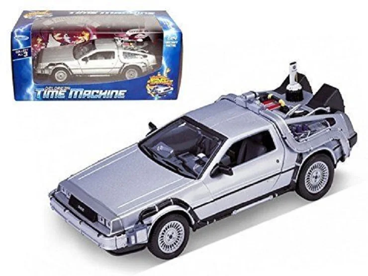 Welly 1:24 Delorean Time Machine Назад в будущее часть 2 литая модель автомобиля новая
