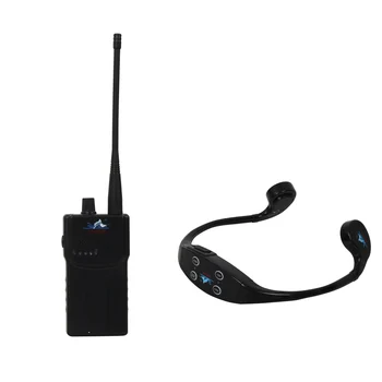 

Transmitting Swimming Wireless Teaching Device with 1 Walkie Talkie + 10 Bone Conduction Waterproof 8GB Mp3 Player Receivers