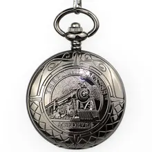 Модные синие часы в стиле стимпанк, Механические карманные часы со скелетом, мужские антикварные Роскошные Брендовые Часы с ожерельем