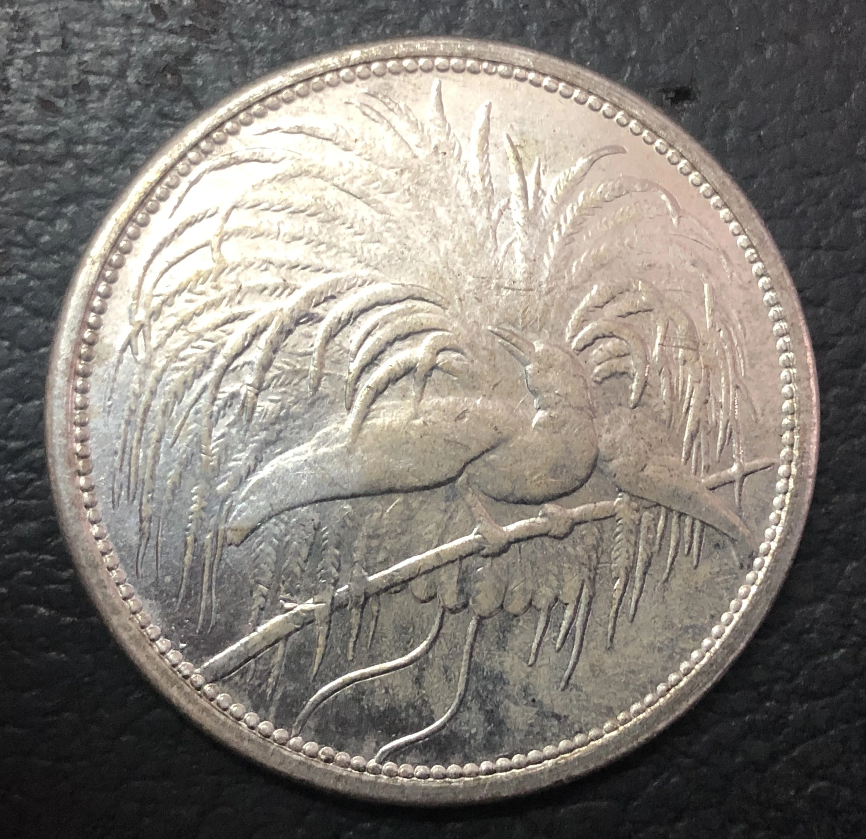 1894 Немецкий 5 знак Посеребренная копия