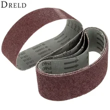 5Pcs 75x533mm Abrasive Sanding Belt Grit 40 60 80 120 Belt Sander for Wood Metal Oxide Sander Tool Dremel Accessories Power Tool
