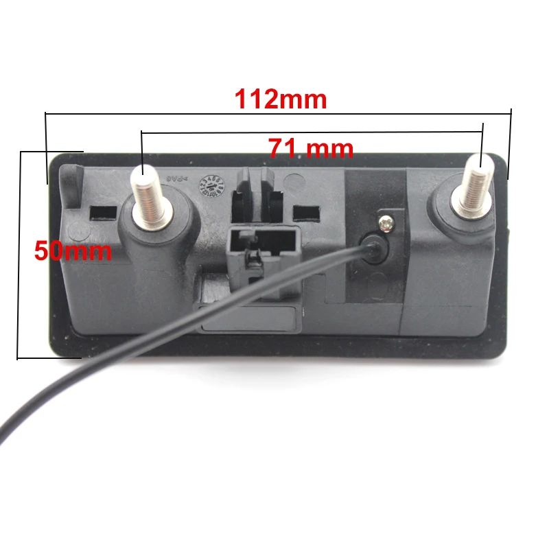 Динамическая траектория парковочная линия автомобиля обратный резервный багажник Ручка камера для VW Jetta Touareg Sharan Passat Golf Audi A3 A4 A6