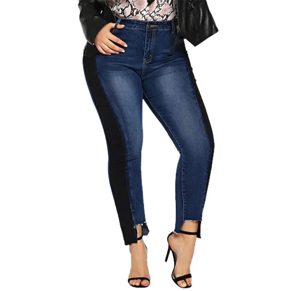 

JAYCOSIN Women Clothing Skinny Stretch Jeans Ladies Fashion Casual Plus Size Denim Trousers Pocket Button Boot Cut Pencil Pants