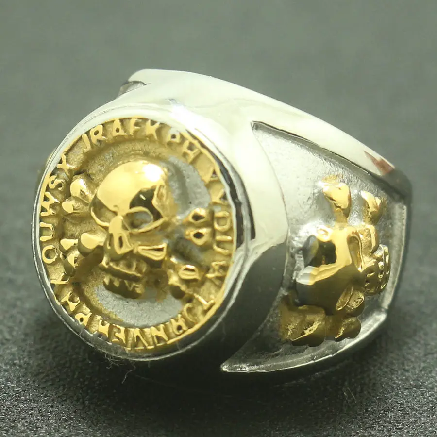 Мужская модель из нержавеющей стали 316L размеры от 7 до 15|skull ring|316l stainless steelsize 15 |