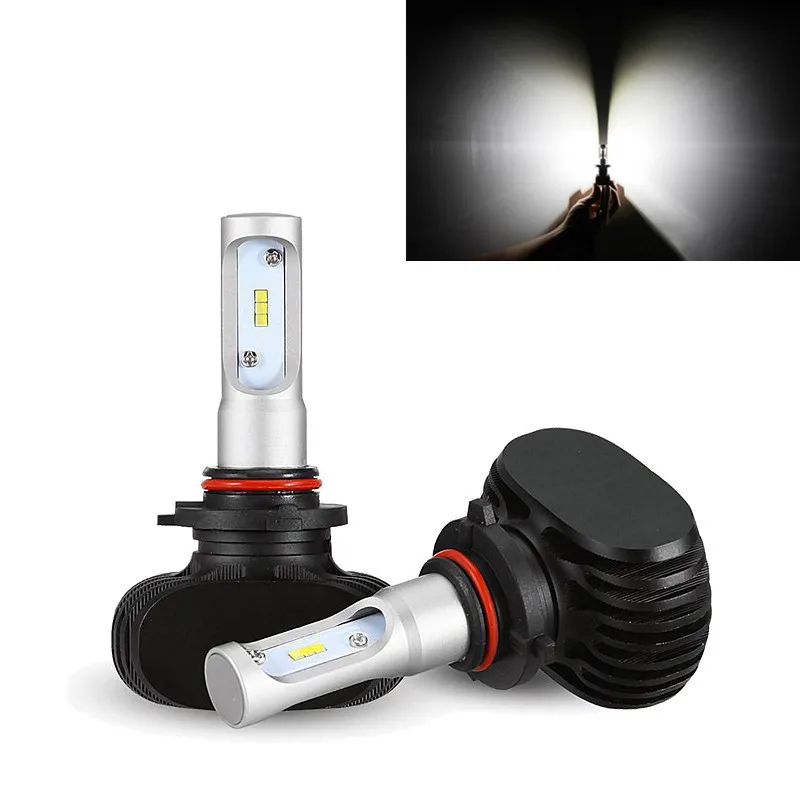 S1 автомобильные H4 CSP LED H7 6500K H11 фары лампы 8000LM 50 Вт все в одном авто противотуманные