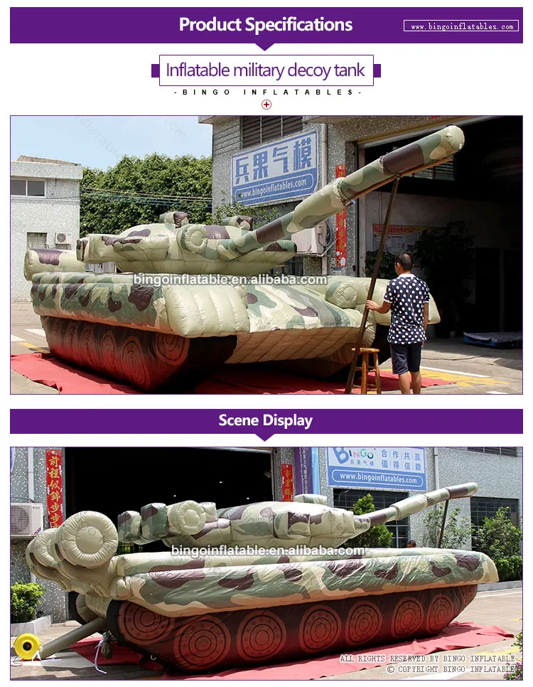 BG-M0085-Inflatable military decoy tank_1